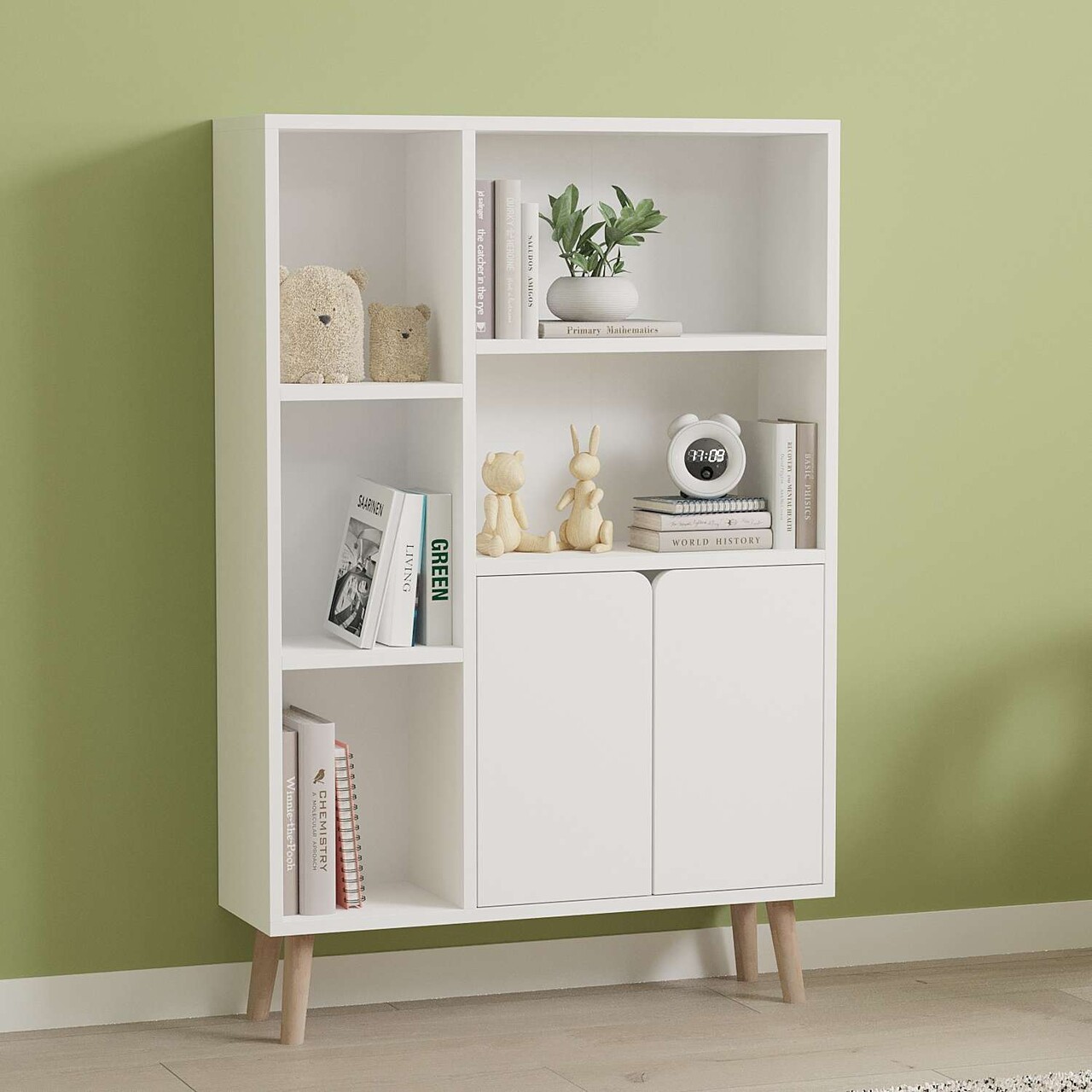 Corp biblioteca, Hanah Home, Lumo, 25x48.6x50 cm, Alb - imagine 7